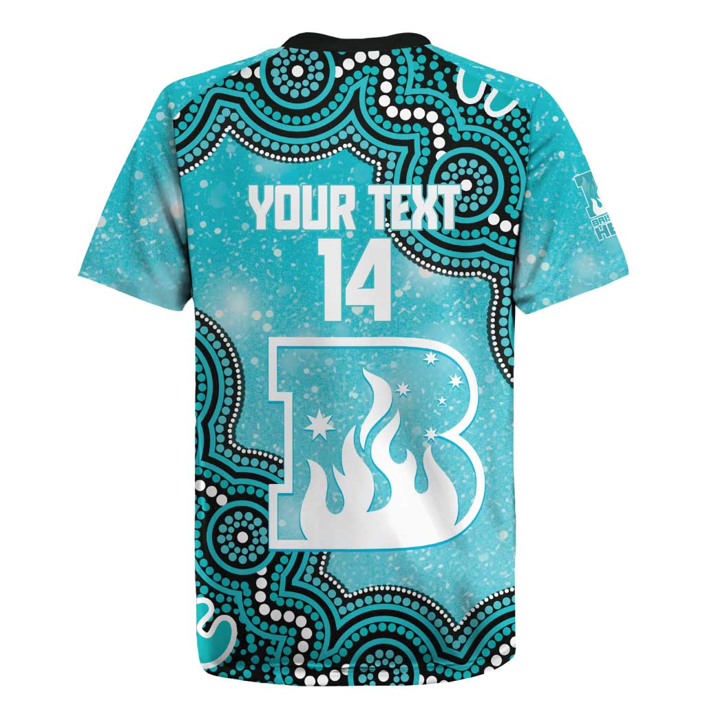 Brisbane Heat NAIDOC Week 2026 Custom Rugby Jersey 50 Years Deadly Indigenous Art Glitter Effect
