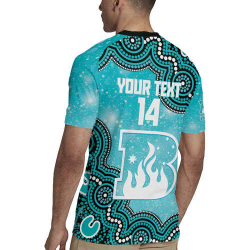 Brisbane Heat NAIDOC Week 2026 Custom Rugby Jersey 50 Years Deadly Indigenous Art Glitter Effect