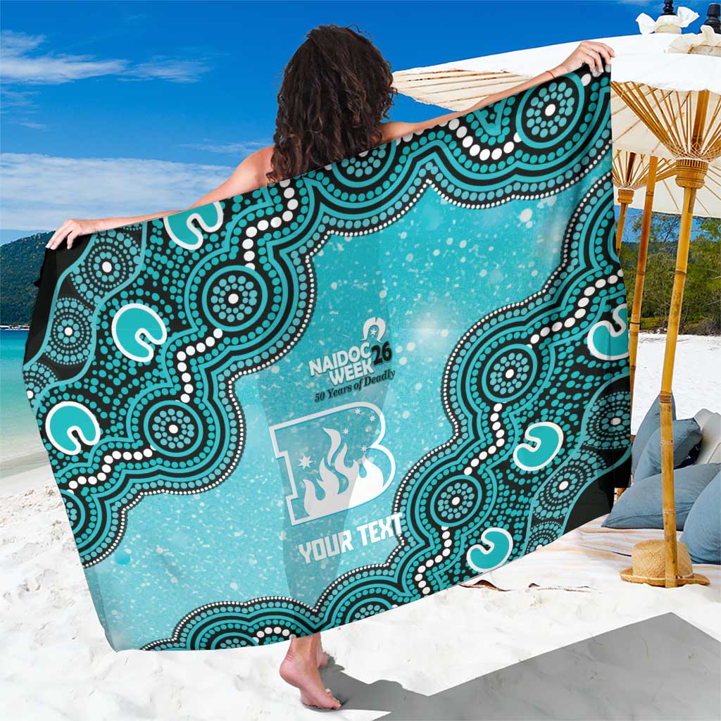 Brisbane Heat NAIDOC Week 2026 Custom Sarong 50 Years Deadly Indigenous Art Glitter Effect