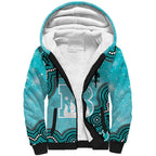 Brisbane Heat NAIDOC Week 2026 Custom Sherpa Hoodie 50 Years Deadly Indigenous Art Glitter Effect