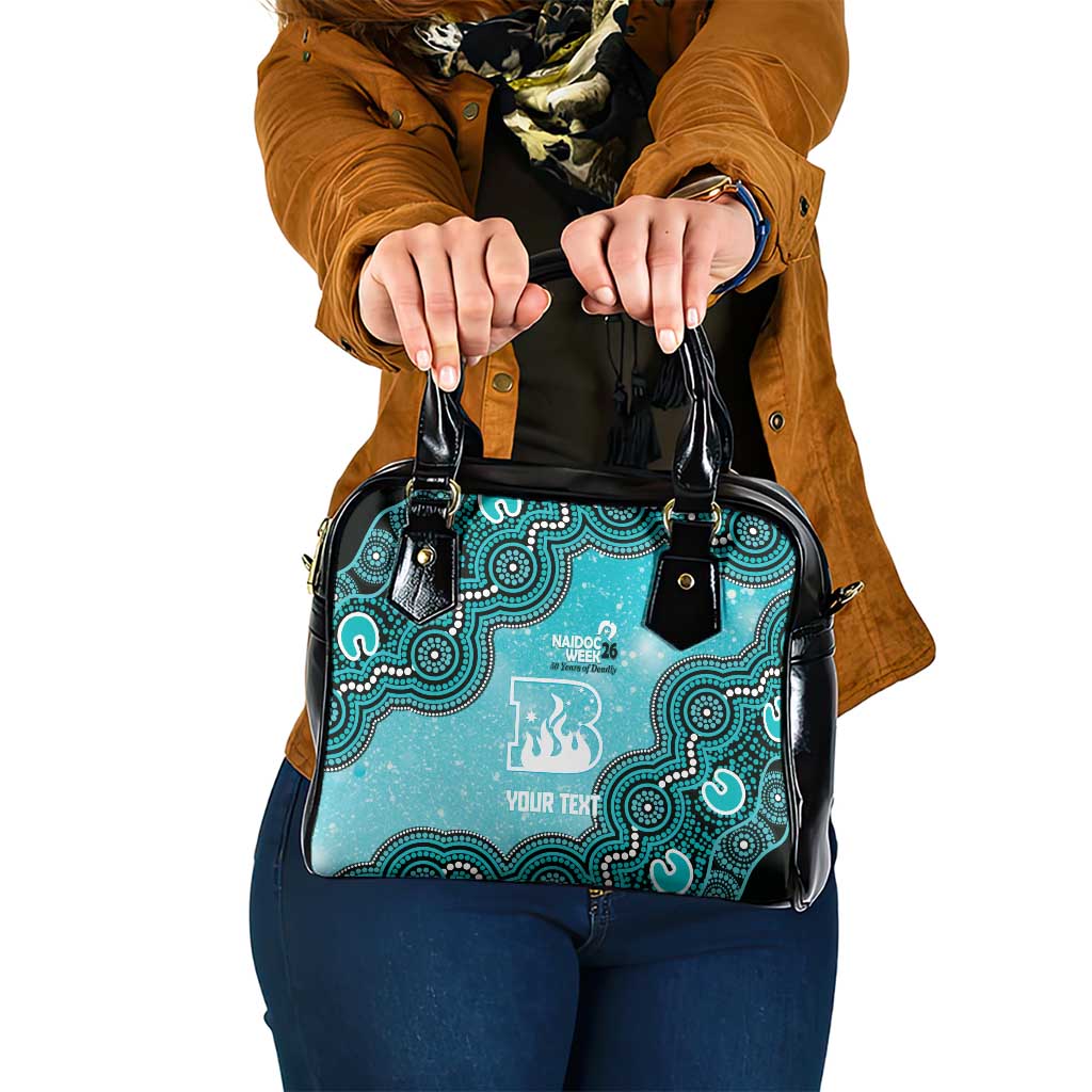 Brisbane Heat NAIDOC Week 2026 Custom Shoulder Handbag 50 Years Deadly Indigenous Art Glitter Effect