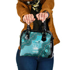 Brisbane Heat NAIDOC Week 2026 Custom Shoulder Handbag 50 Years Deadly Indigenous Art Glitter Effect