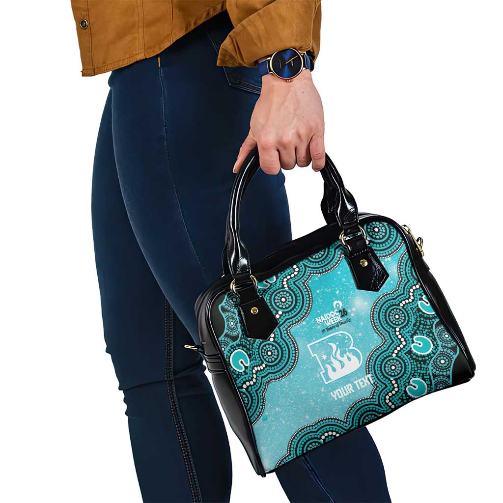 Brisbane Heat NAIDOC Week 2026 Custom Shoulder Handbag 50 Years Deadly Indigenous Art Glitter Effect