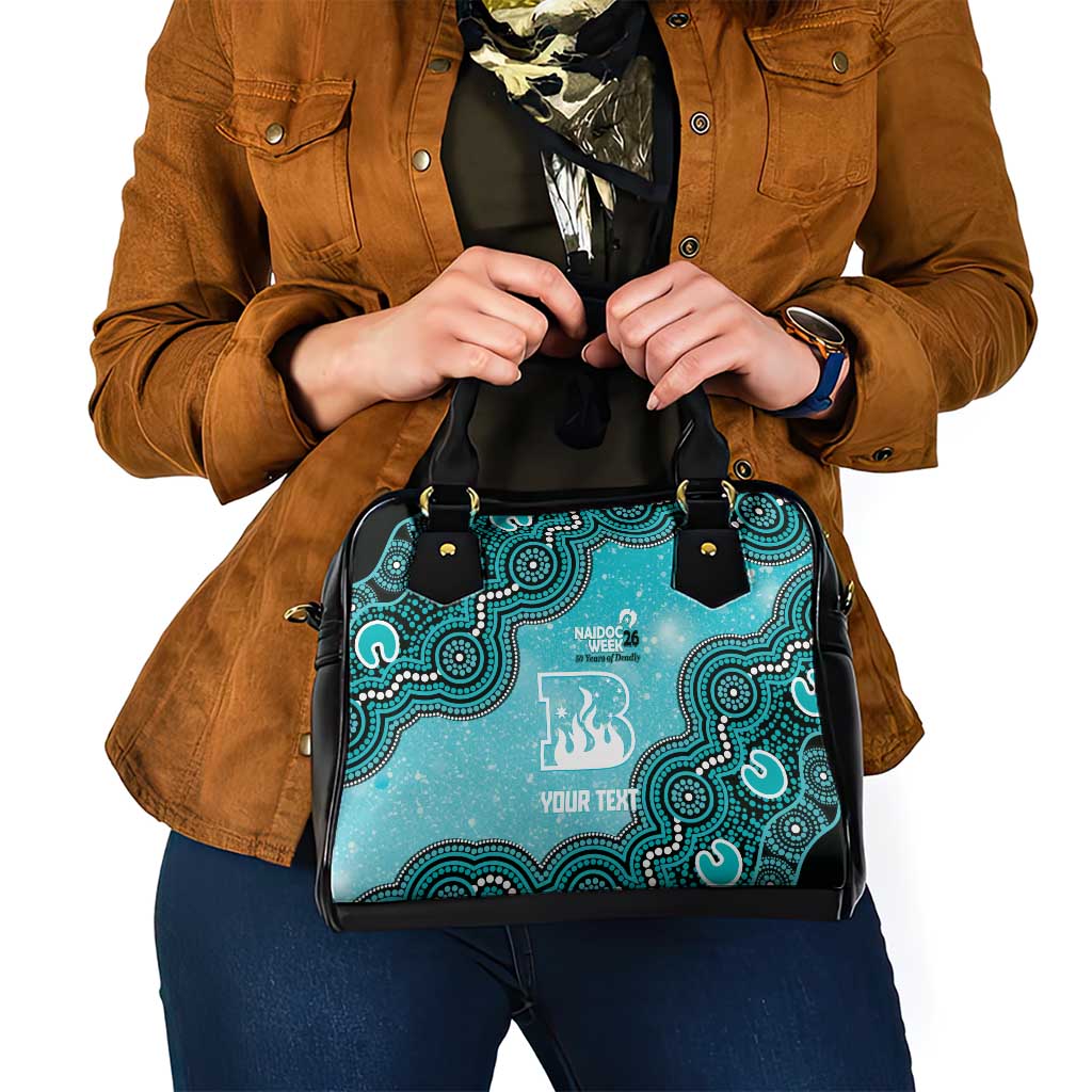 Brisbane Heat NAIDOC Week 2026 Custom Shoulder Handbag 50 Years Deadly Indigenous Art Glitter Effect