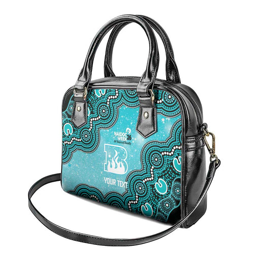 Brisbane Heat NAIDOC Week 2026 Custom Shoulder Handbag 50 Years Deadly Indigenous Art Glitter Effect