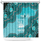 Brisbane Heat NAIDOC Week 2026 Custom Shower Curtain 50 Years Deadly Indigenous Art Glitter Effect