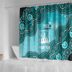 Brisbane Heat NAIDOC Week 2026 Custom Shower Curtain 50 Years Deadly Indigenous Art Glitter Effect