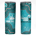 Brisbane Heat NAIDOC Week 2026 Custom Skinny Tumbler 50 Years Deadly Indigenous Art Glitter Effect