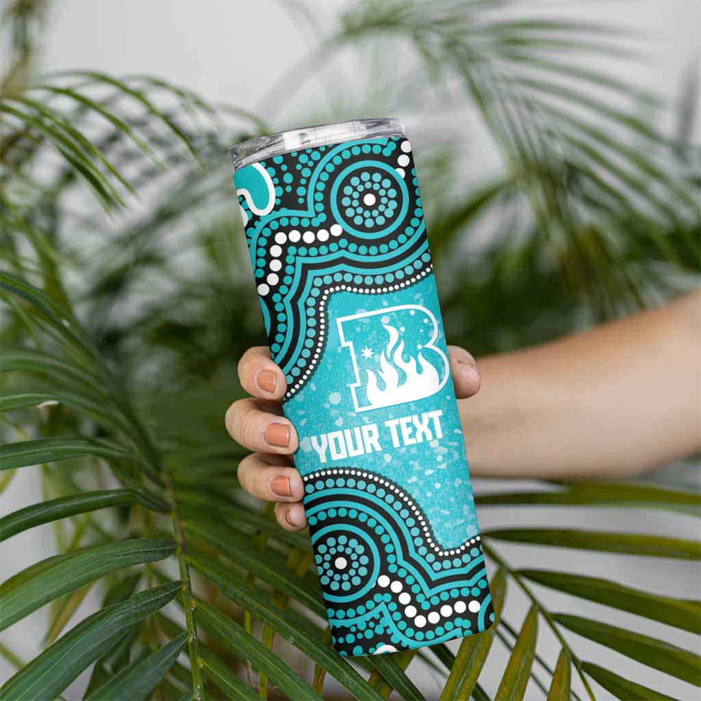 Brisbane Heat NAIDOC Week 2026 Custom Skinny Tumbler 50 Years Deadly Indigenous Art Glitter Effect