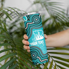 Brisbane Heat NAIDOC Week 2026 Custom Skinny Tumbler 50 Years Deadly Indigenous Art Glitter Effect