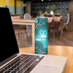 Brisbane Heat NAIDOC Week 2026 Custom Skinny Tumbler 50 Years Deadly Indigenous Art Glitter Effect