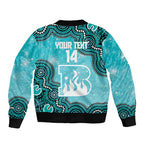Brisbane Heat NAIDOC Week 2026 Custom Sleeve Zip Bomber Jacket 50 Years Deadly Indigenous Art Glitter Effect