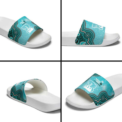 Brisbane Heat NAIDOC Week 2026 Custom Slide Sandals 50 Years Deadly Indigenous Art Glitter Effect