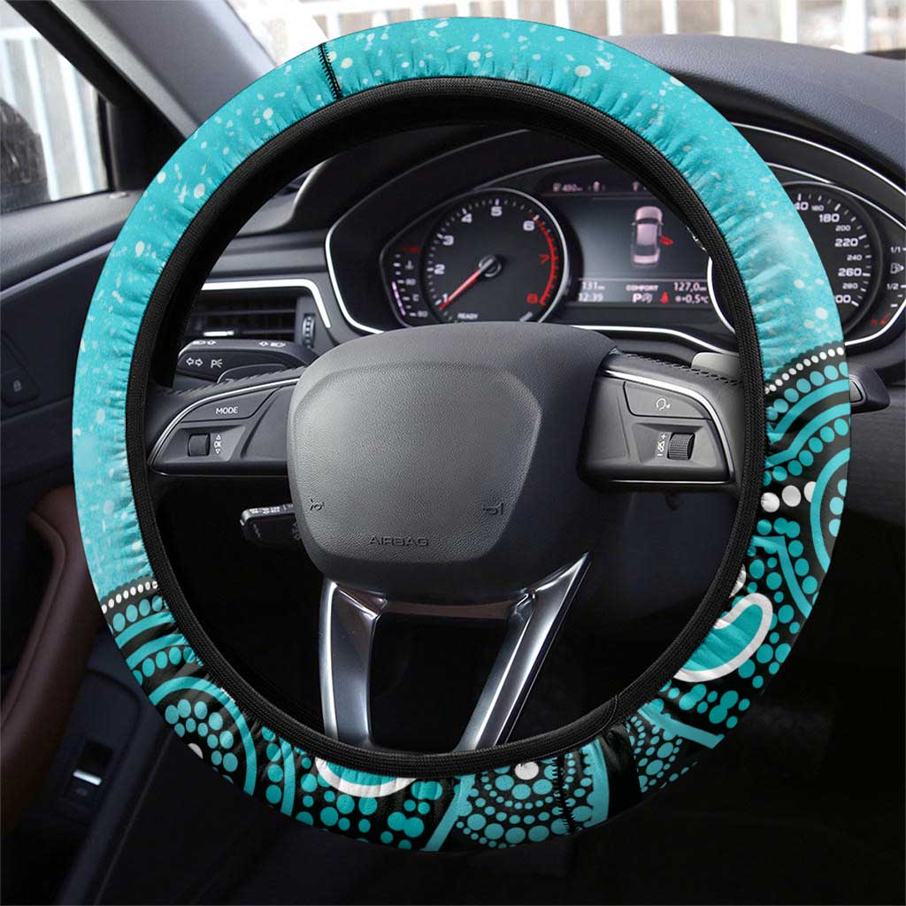 Brisbane Heat NAIDOC Week 2026 Steering Wheel Cover 50 Years Deadly Indigenous Art Glitter Effect