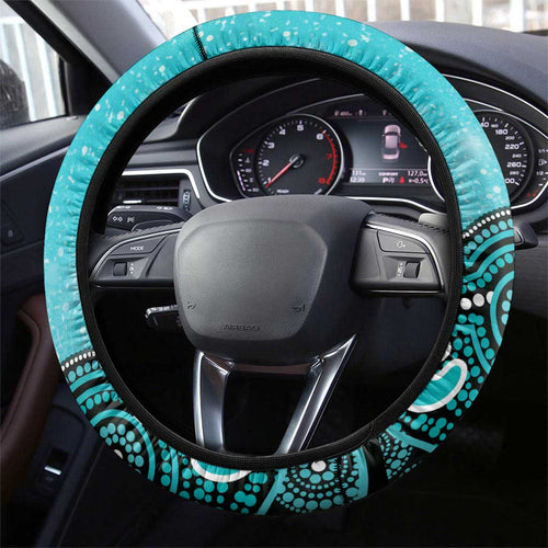 Brisbane Heat NAIDOC Week 2026 Steering Wheel Cover 50 Years Deadly Indigenous Art Glitter Effect