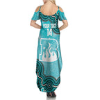 Brisbane Heat NAIDOC Week 2026 Custom Summer Maxi Dress 50 Years Deadly Indigenous Art Glitter Effect