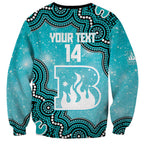 Brisbane Heat NAIDOC Week 2026 Custom Sweatshirt 50 Years Deadly Indigenous Art Glitter Effect