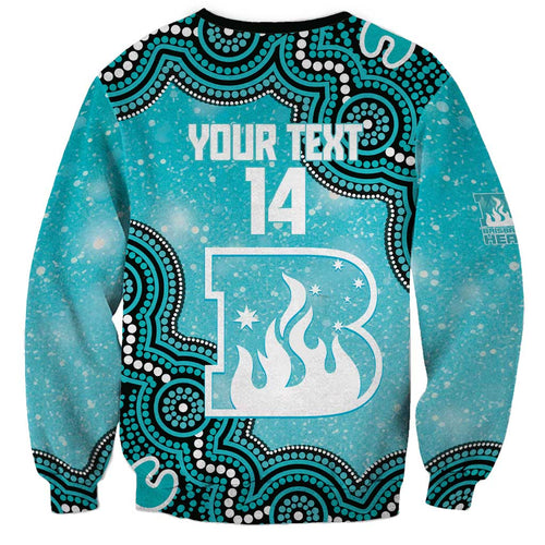 Brisbane Heat NAIDOC Week 2026 Custom Sweatshirt 50 Years Deadly Indigenous Art Glitter Effect
