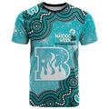 Brisbane Heat NAIDOC Week 2026 Custom T Shirt 50 Years Deadly Indigenous Art Glitter Effect