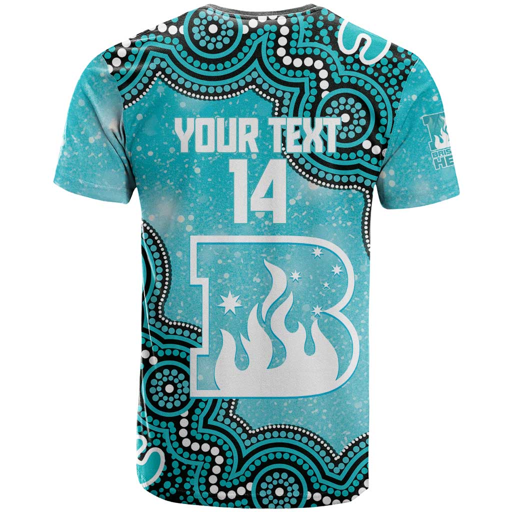 Brisbane Heat NAIDOC Week 2026 Custom T Shirt 50 Years Deadly Indigenous Art Glitter Effect
