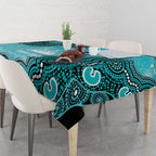 Brisbane Heat NAIDOC Week 2026 Custom Tablecloth 50 Years Deadly Indigenous Art Glitter Effect