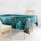Brisbane Heat NAIDOC Week 2026 Custom Tablecloth 50 Years Deadly Indigenous Art Glitter Effect