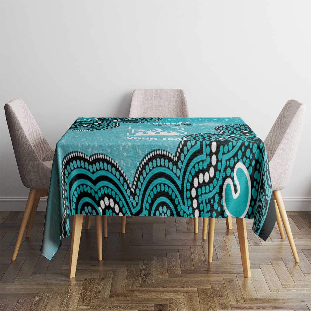 Brisbane Heat NAIDOC Week 2026 Custom Tablecloth 50 Years Deadly Indigenous Art Glitter Effect