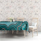 Brisbane Heat NAIDOC Week 2026 Custom Tablecloth 50 Years Deadly Indigenous Art Glitter Effect