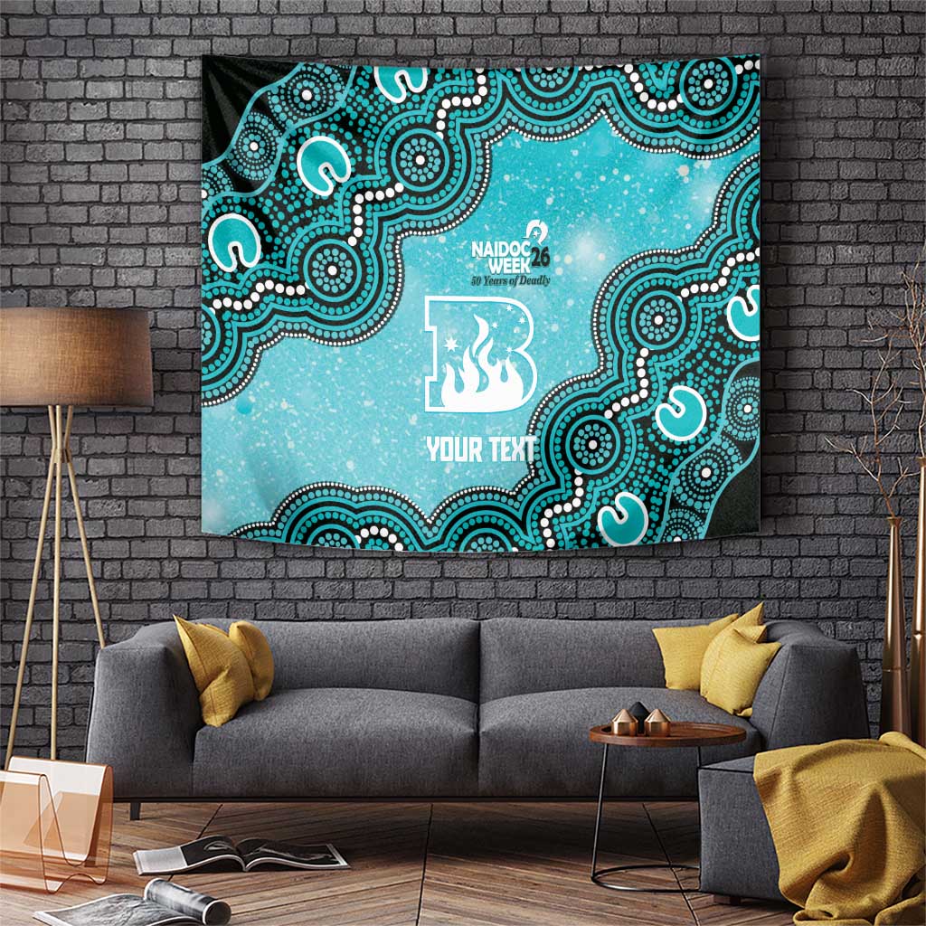 Brisbane Heat NAIDOC Week 2026 Custom Tapestry 50 Years Deadly Indigenous Art Glitter Effect