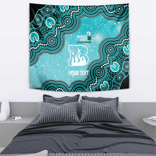 Brisbane Heat NAIDOC Week 2026 Custom Tapestry 50 Years Deadly Indigenous Art Glitter Effect
