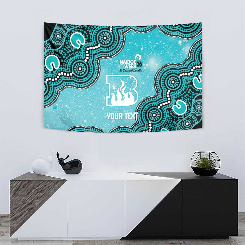 Brisbane Heat NAIDOC Week 2026 Custom Tapestry 50 Years Deadly Indigenous Art Glitter Effect