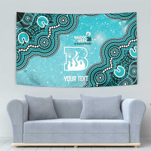 Brisbane Heat NAIDOC Week 2026 Custom Tapestry 50 Years Deadly Indigenous Art Glitter Effect