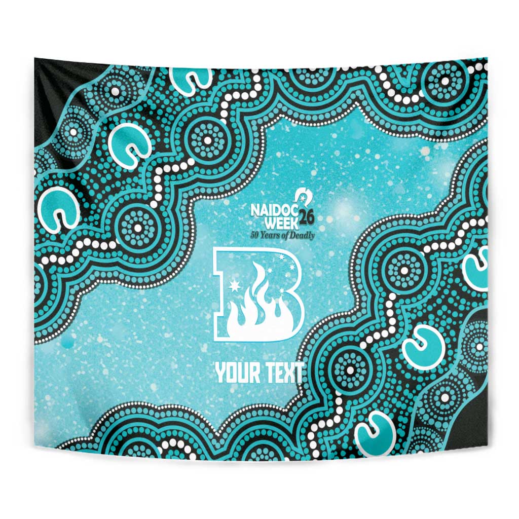 Brisbane Heat NAIDOC Week 2026 Custom Tapestry 50 Years Deadly Indigenous Art Glitter Effect
