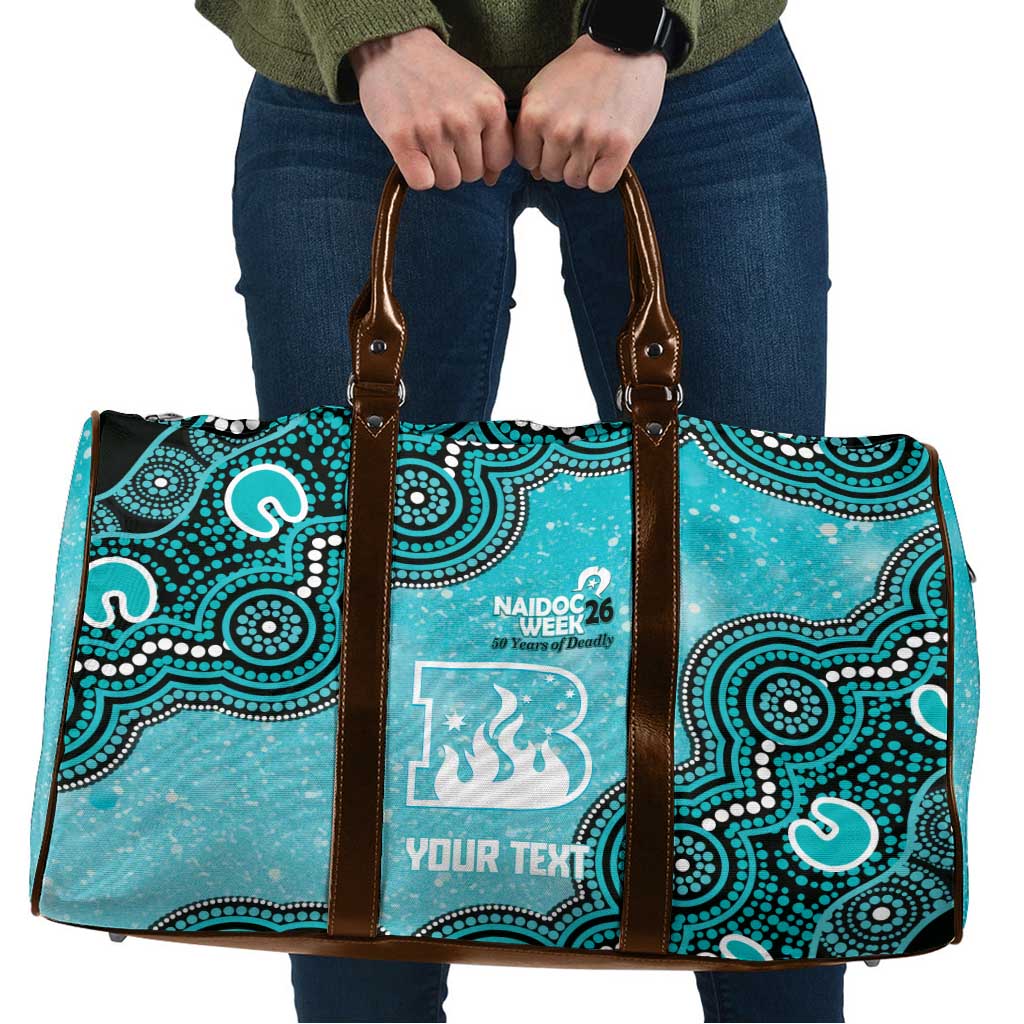 Brisbane Heat NAIDOC Week 2026 Custom Travel Bag 50 Years Deadly Indigenous Art Glitter Effect
