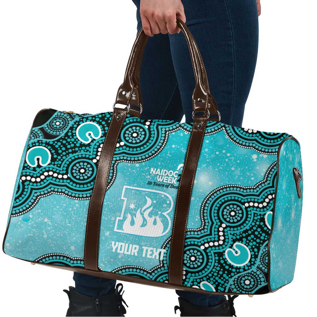 Brisbane Heat NAIDOC Week 2026 Custom Travel Bag 50 Years Deadly Indigenous Art Glitter Effect