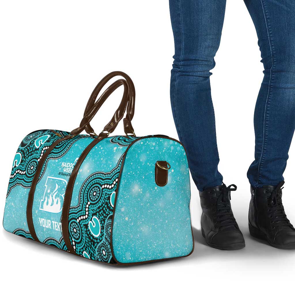 Brisbane Heat NAIDOC Week 2026 Custom Travel Bag 50 Years Deadly Indigenous Art Glitter Effect