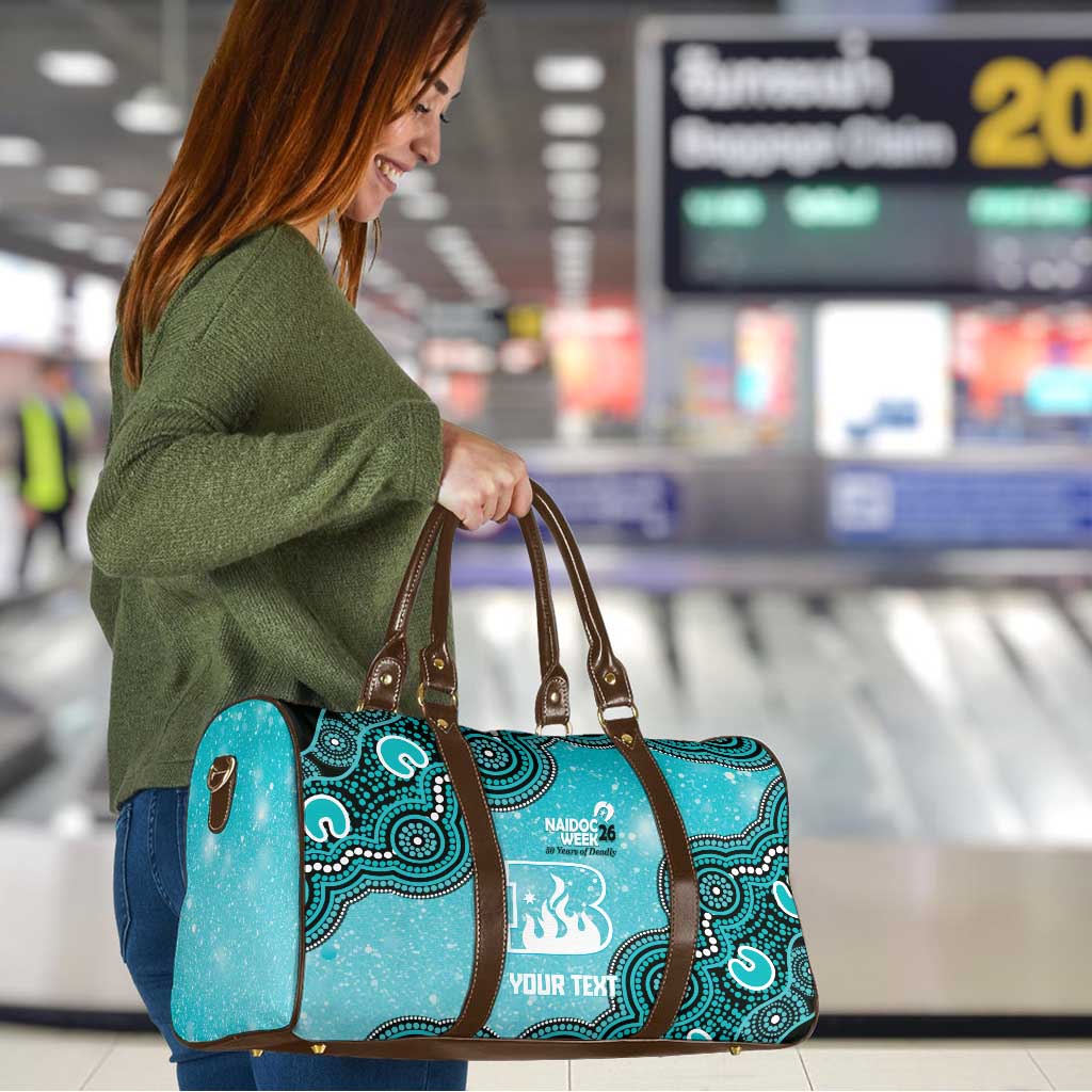Brisbane Heat NAIDOC Week 2026 Custom Travel Bag 50 Years Deadly Indigenous Art Glitter Effect