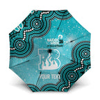 Brisbane Heat NAIDOC Week 2026 Custom Umbrella 50 Years Deadly Indigenous Art Glitter Effect