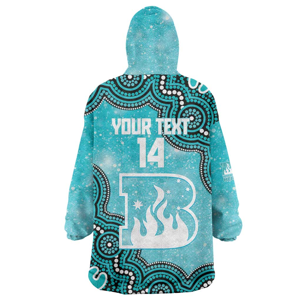 Brisbane Heat NAIDOC Week 2026 Custom Wearable Blanket Hoodie 50 Years Deadly Indigenous Art Glitter Effect