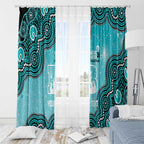 Brisbane Heat NAIDOC Week 2026 Custom Window Curtain 50 Years Deadly Indigenous Art Glitter Effect