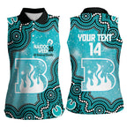 Brisbane Heat NAIDOC Week 2026 Custom Women Sleeveless Polo Shirt 50 Years Deadly Indigenous Art Glitter Effect