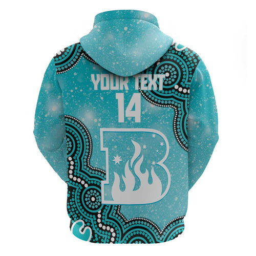 Brisbane Heat NAIDOC Week 2026 Custom Zip Hoodie 50 Years Deadly Indigenous Art Glitter Effect