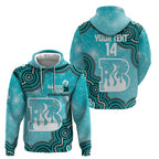 Brisbane Heat NAIDOC Week 2026 Custom Zip Hoodie 50 Years Deadly Indigenous Art Glitter Effect
