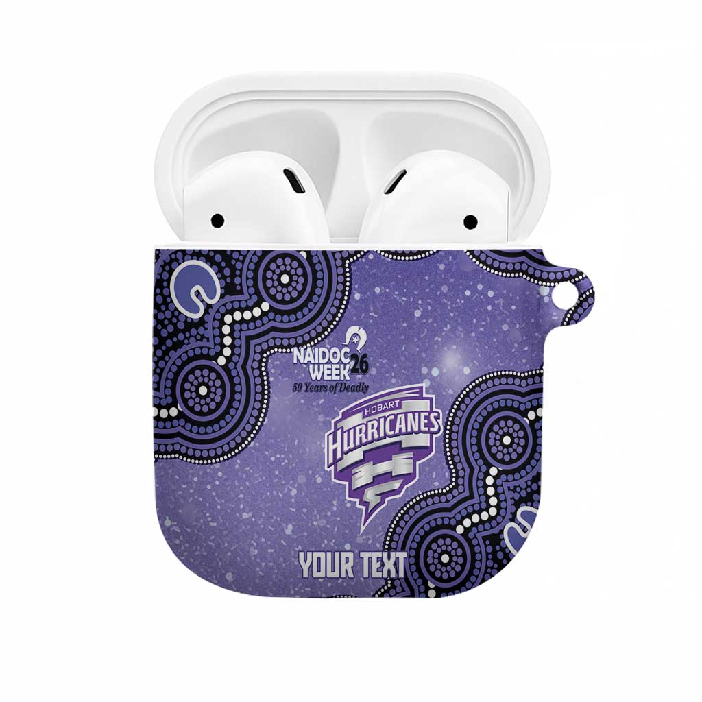 Hobart Hurricanes NAIDOC Week 2026 Custom AirPods Case 50 Years Deadly Indigenous Art Glitter Effect
