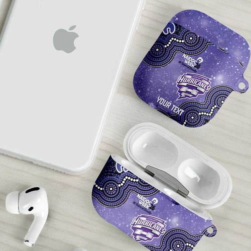 Hobart Hurricanes NAIDOC Week 2026 Custom AirPods Case 50 Years Deadly Indigenous Art Glitter Effect