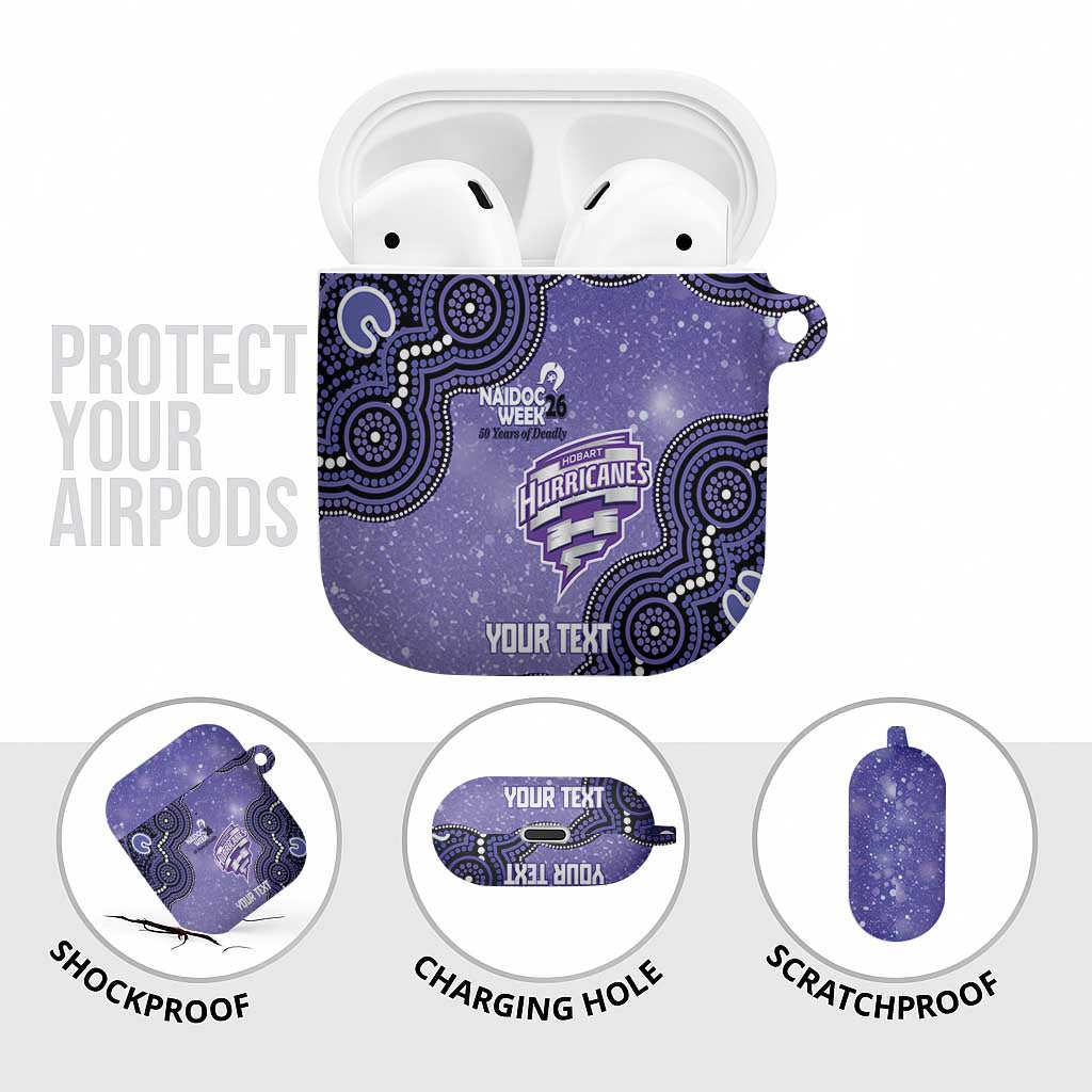 Hobart Hurricanes NAIDOC Week 2026 Custom AirPods Case 50 Years Deadly Indigenous Art Glitter Effect