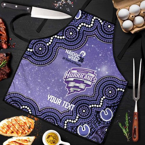 Hobart Hurricanes NAIDOC Week 2026 Custom Apron 50 Years Deadly Indigenous Art Glitter Effect