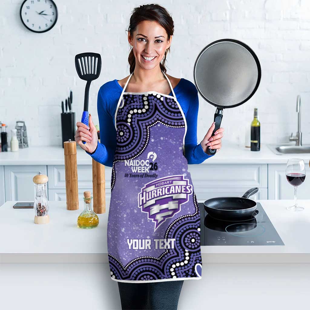 Hobart Hurricanes NAIDOC Week 2026 Custom Apron 50 Years Deadly Indigenous Art Glitter Effect