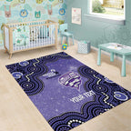 Hobart Hurricanes NAIDOC Week 2026 Custom Area Rug 50 Years Deadly Indigenous Art Glitter Effect