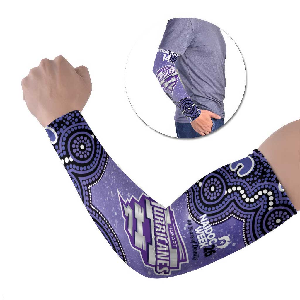 Hobart Hurricanes NAIDOC Week 2026 Custom Arm Sleeves 50 Years Deadly Indigenous Art Glitter Effect